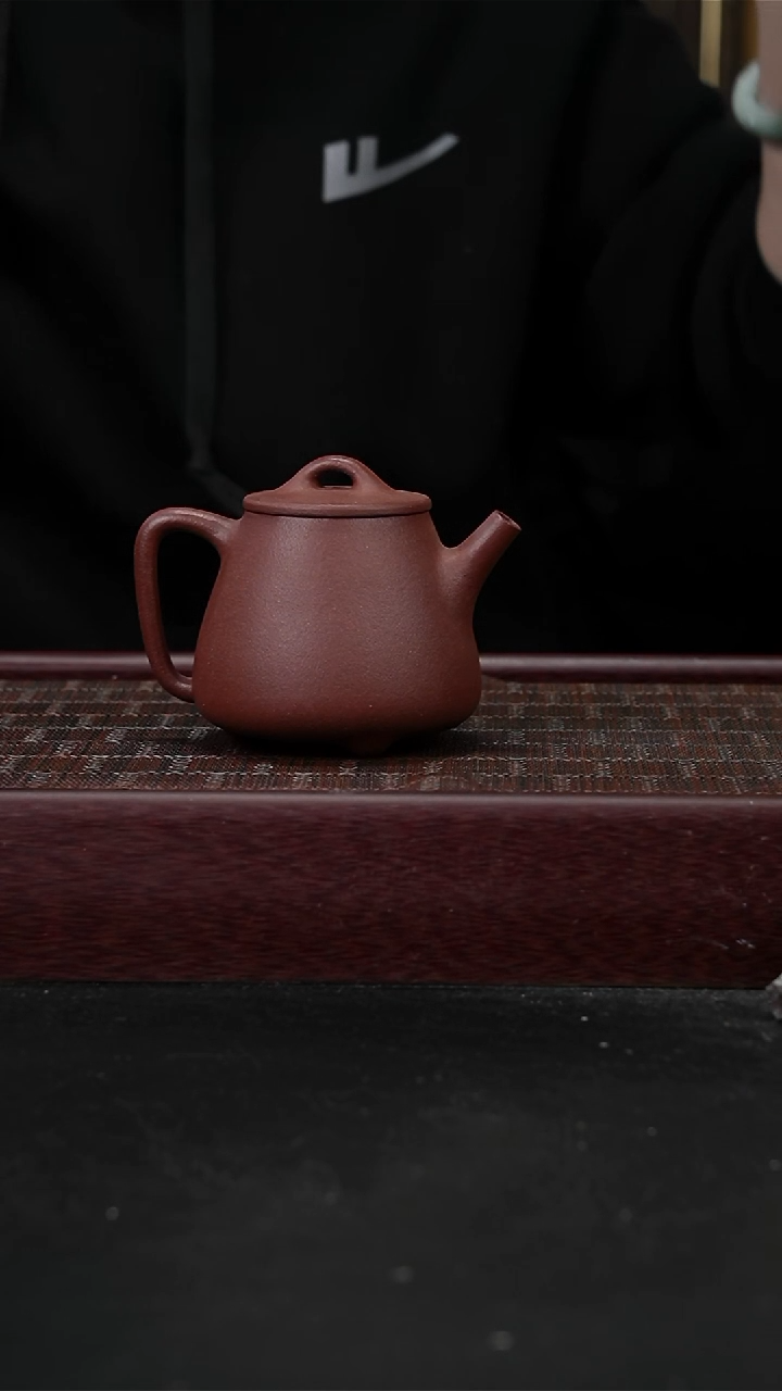 茶壶紫砂底槽青 高瓢
