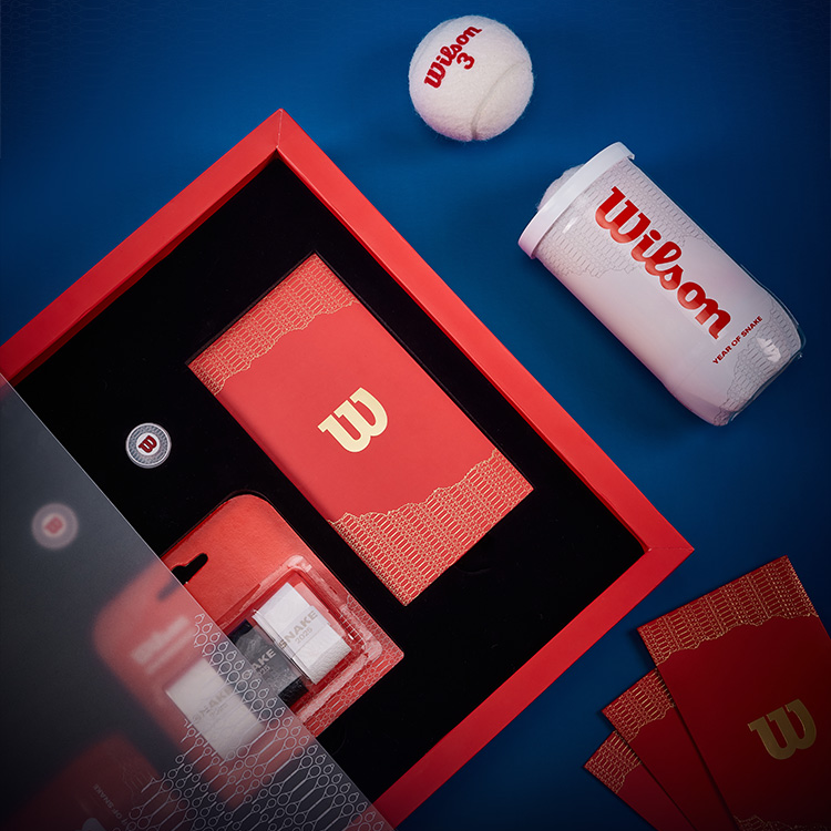 Wilson/威尔胜官方蛇年限定红包礼盒网球手胶罐装网球蛇年避震器