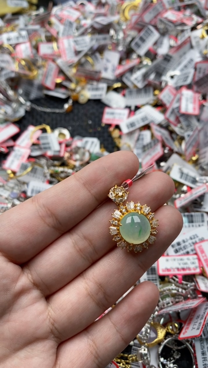 【闪购商品】翡翠戒指银S925镶嵌33333---7