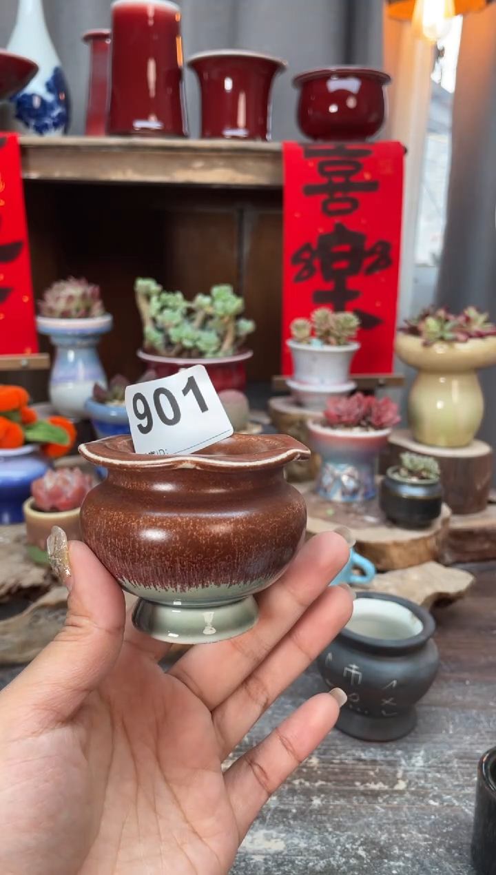 【闪购商品】摆件901知木小芳花盆