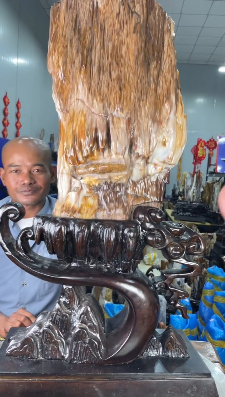 【闪购商品】硅化玉摆件未镶嵌35