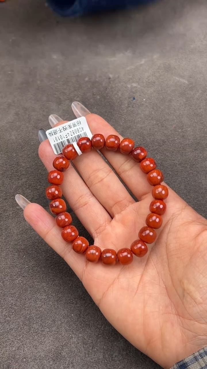 【闪购商品】南红玛瑙手串未镶嵌原矿无优化瓦西玫红9mm老型