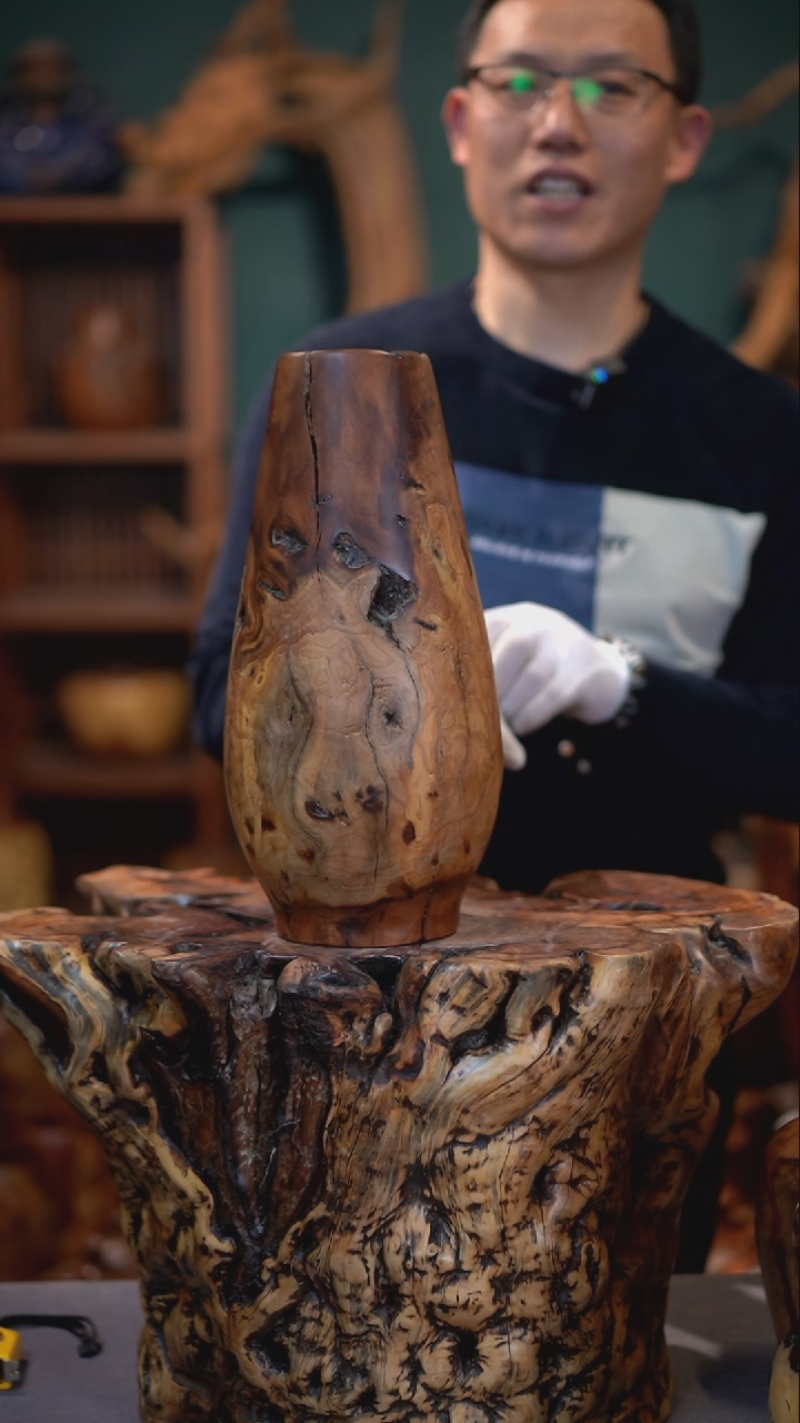 【闪购商品】枣木雷击枣木水滴瓶