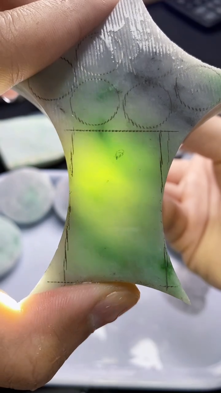 裸石翡翠天然缅甸A货【海】005