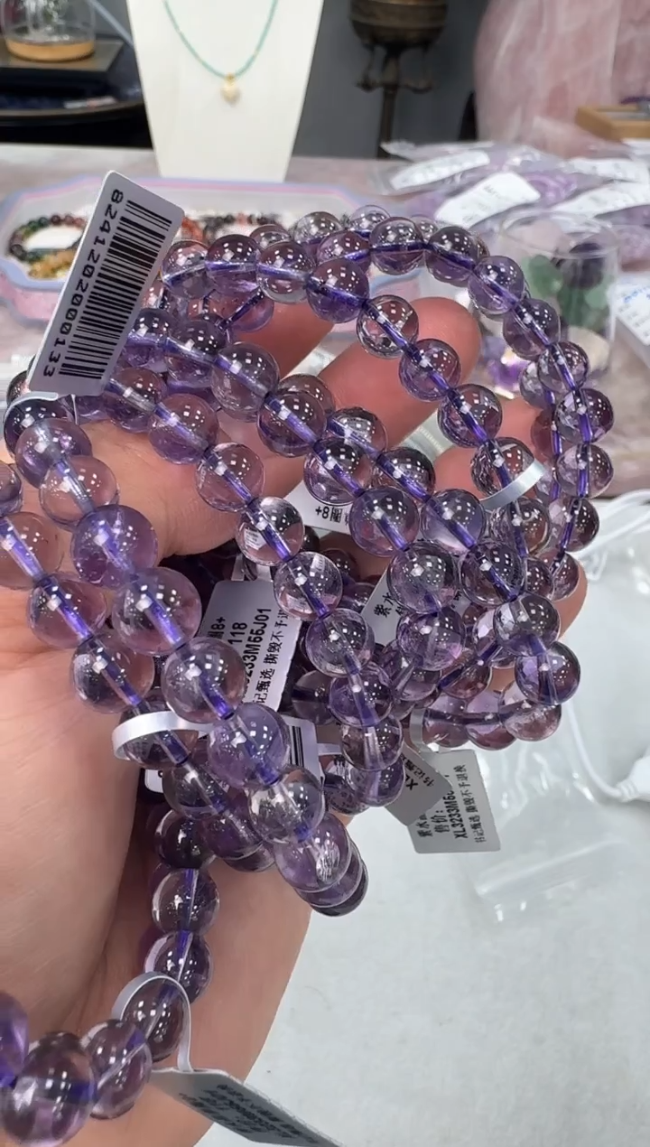 【闪购商品】水晶手链未镶嵌XL3233约8mm多样性发一件