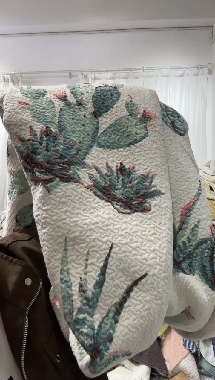 棉180*230纯棉床盖16号微瑕