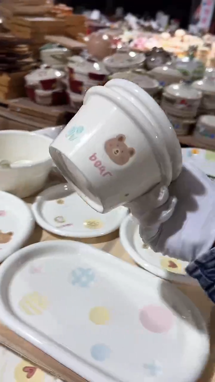 陶瓷2个胖胖反边米饭碗微瑕 凑满20元包邮