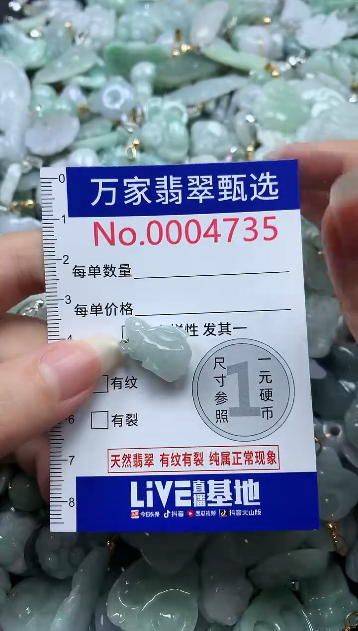 吊坠(不含链)未镶嵌翡翠4735