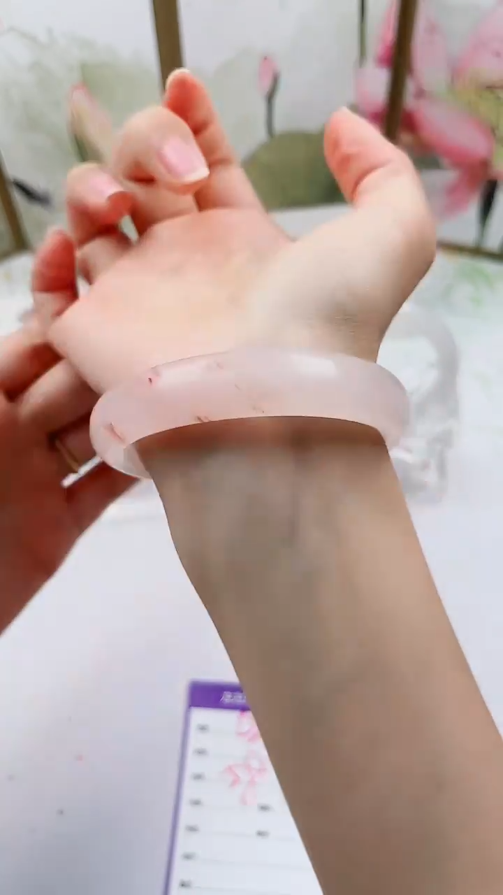 石英质玉手镯未镶嵌L201微色差58mm