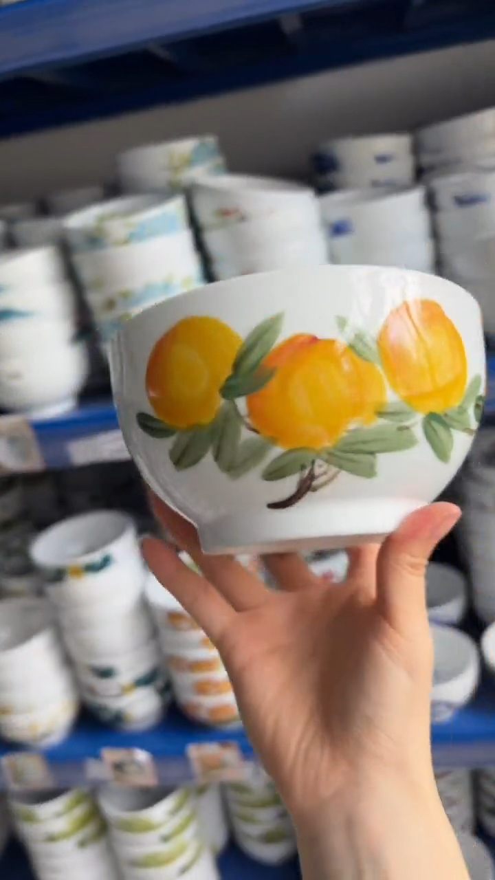 瓷片景德镇高温釉中彩-中号罗汉碗6