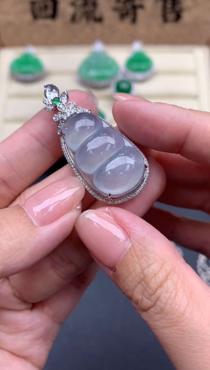 【闪购商品】翡翠颈饰18K金镶嵌636-中国好珍宝