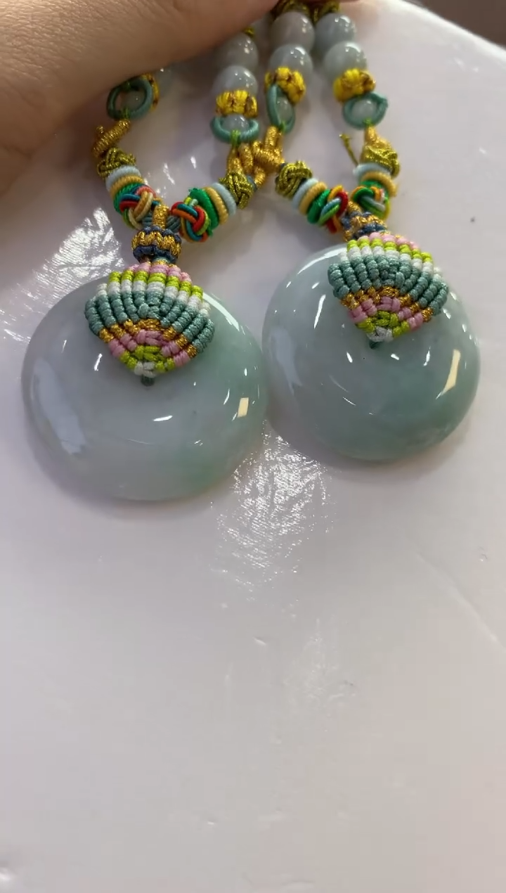 翡翠未镶嵌吊坠(不含链)平安扣多样性发货1件