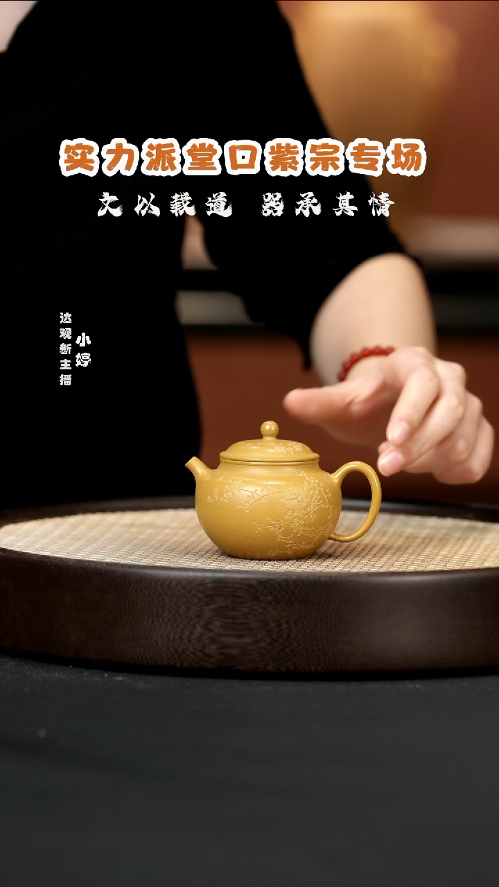 【闪购商品】紫砂茶壶婷WZ6陈敬贡珠黄金段泥120
