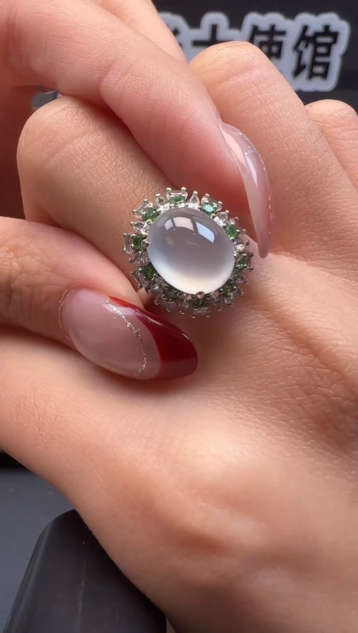 吊坠(不含链)18K金镶嵌翡翠缅甸珠宝严选