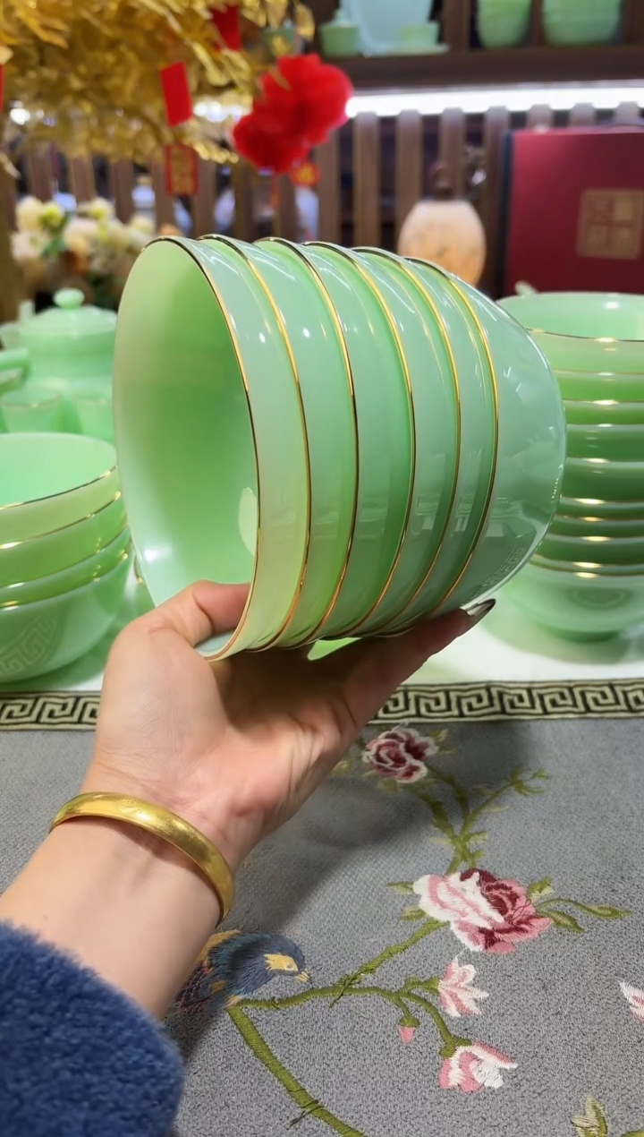 玉瓷5.5英寸饭碗6个