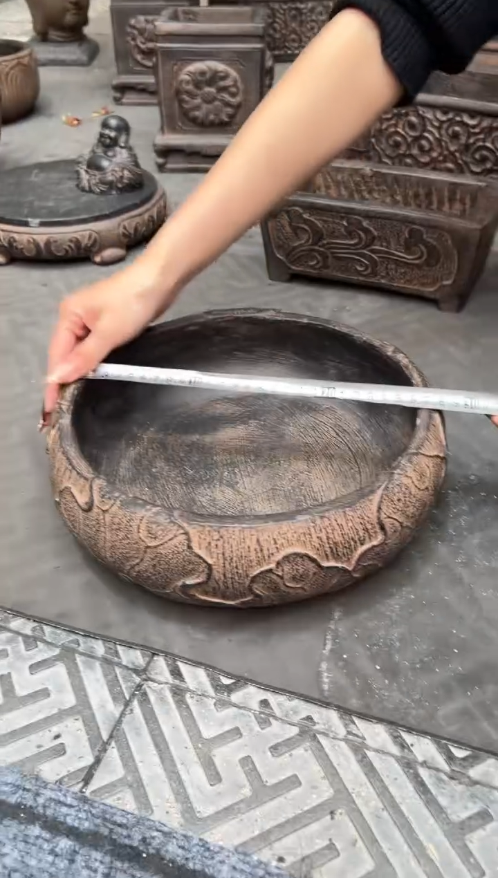 陶土【火山泥】荷韵盆