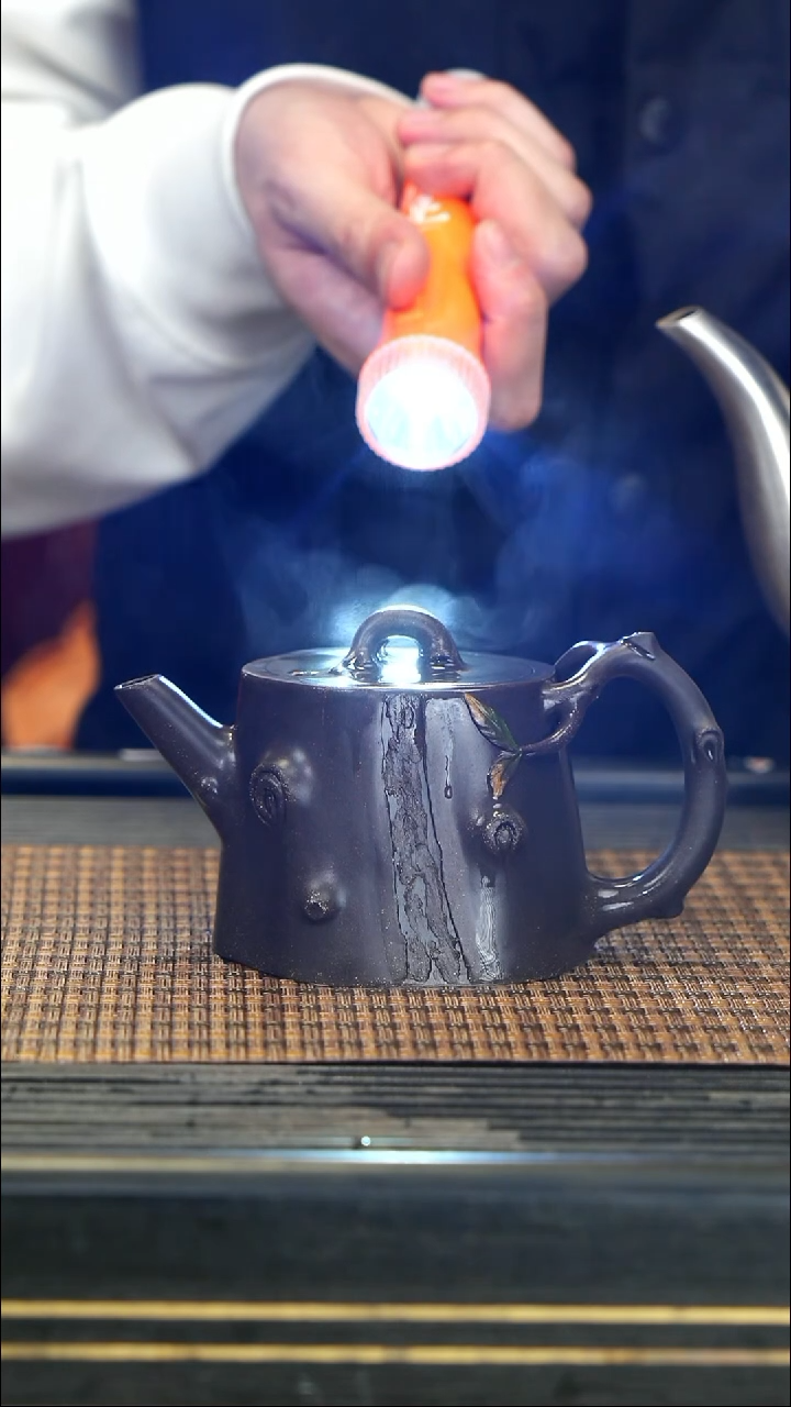 【闪购商品】紫砂茶壶68 云雾天青 树桩