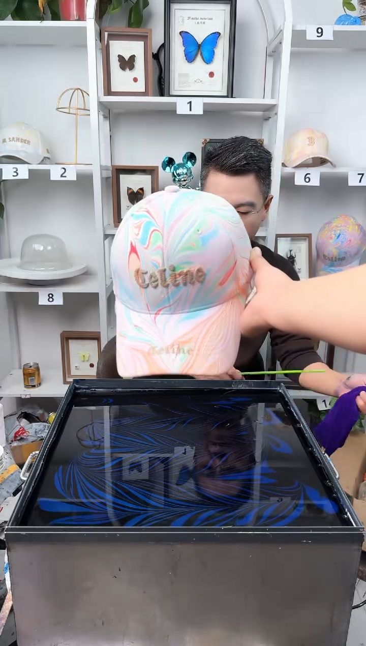 纯棉麦穗纹水拓帽