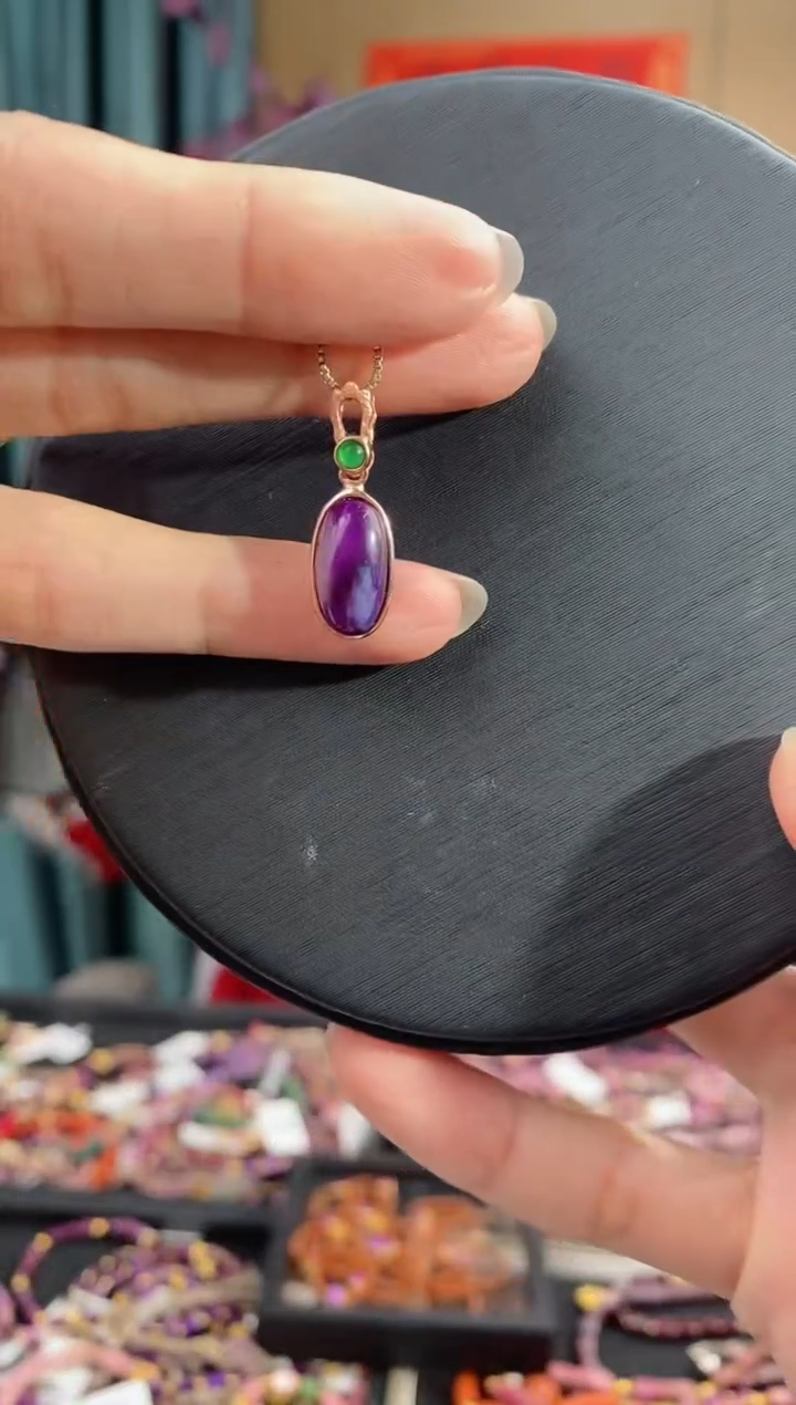 【闪购商品】苏纪石（舒俱来）吊坠(不含链)银S925镶嵌134