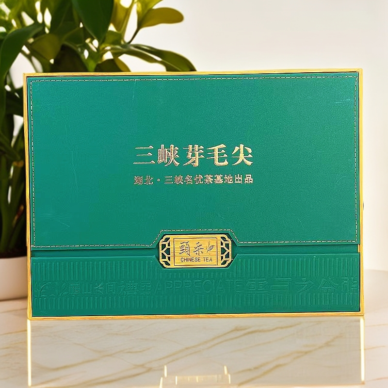 三叶堂 湖北宜昌三峡毛尖礼盒【只有礼盒 、无茶叶】送人送礼