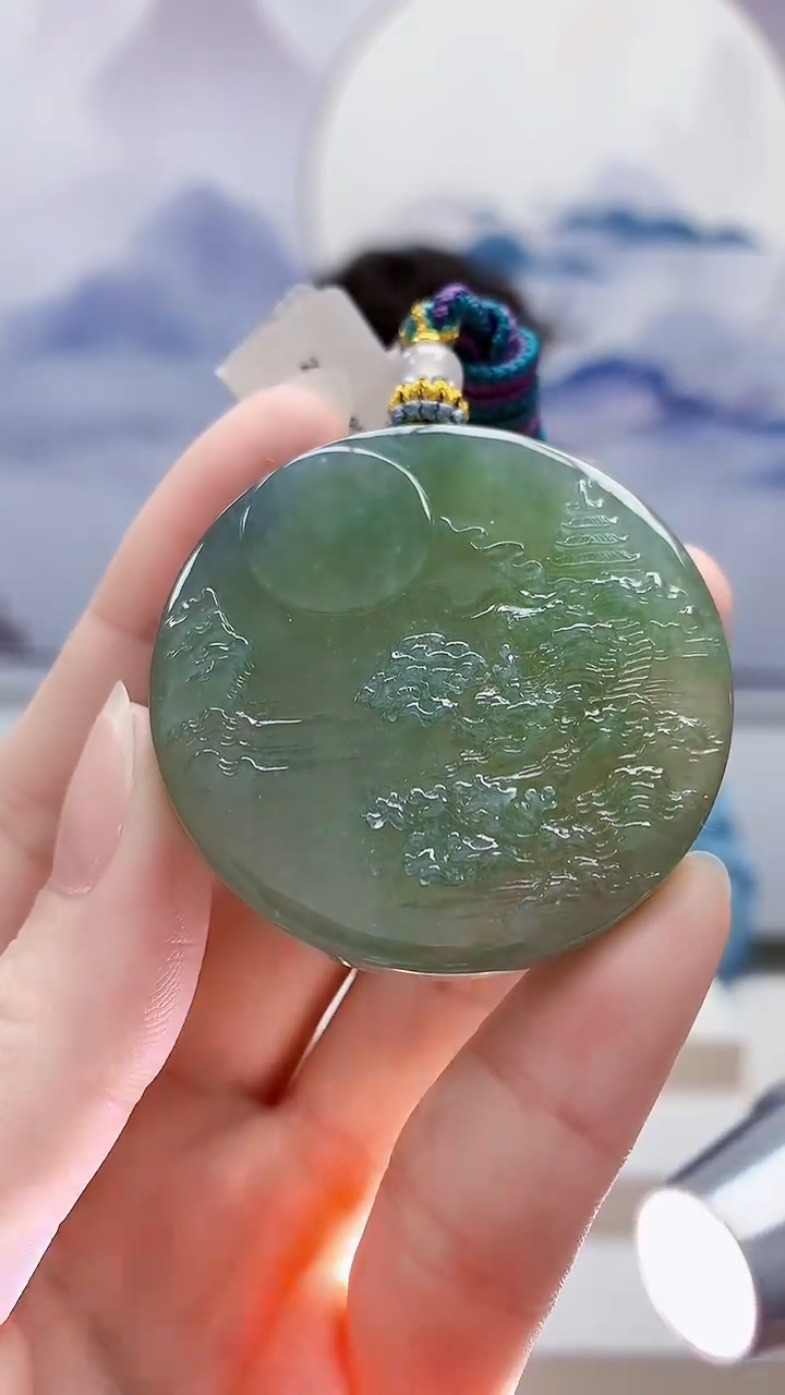 未镶嵌定制翡翠5175ry-毛货挂件55