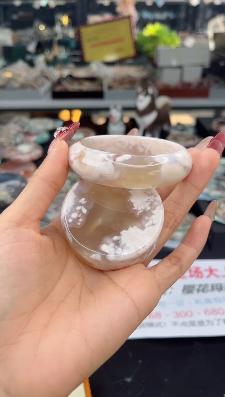 【闪购商品】石英质玉手镯未镶嵌55圈口（赠品镯心）1567195