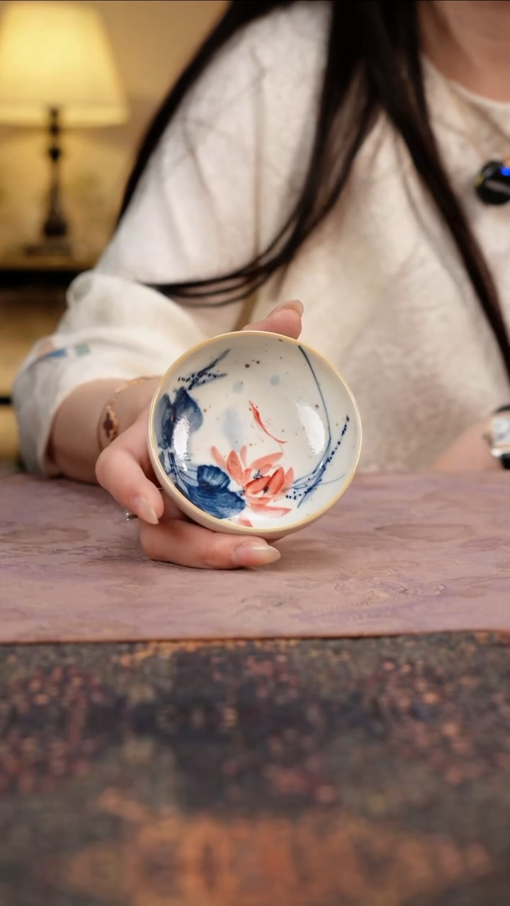 杯景德镇陶瓷杯碗柴烧多人