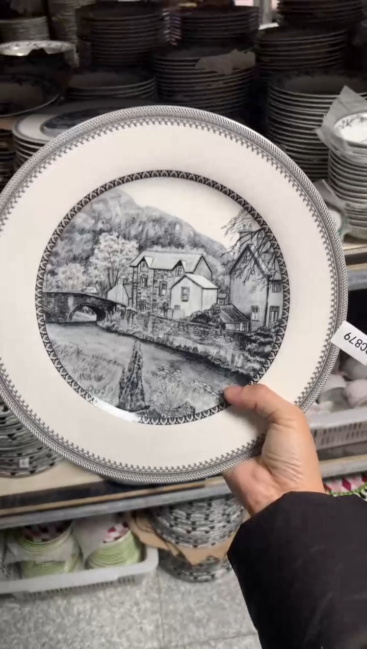 【闪购商品】瓷片陶瓷原单CC879餐具1个大