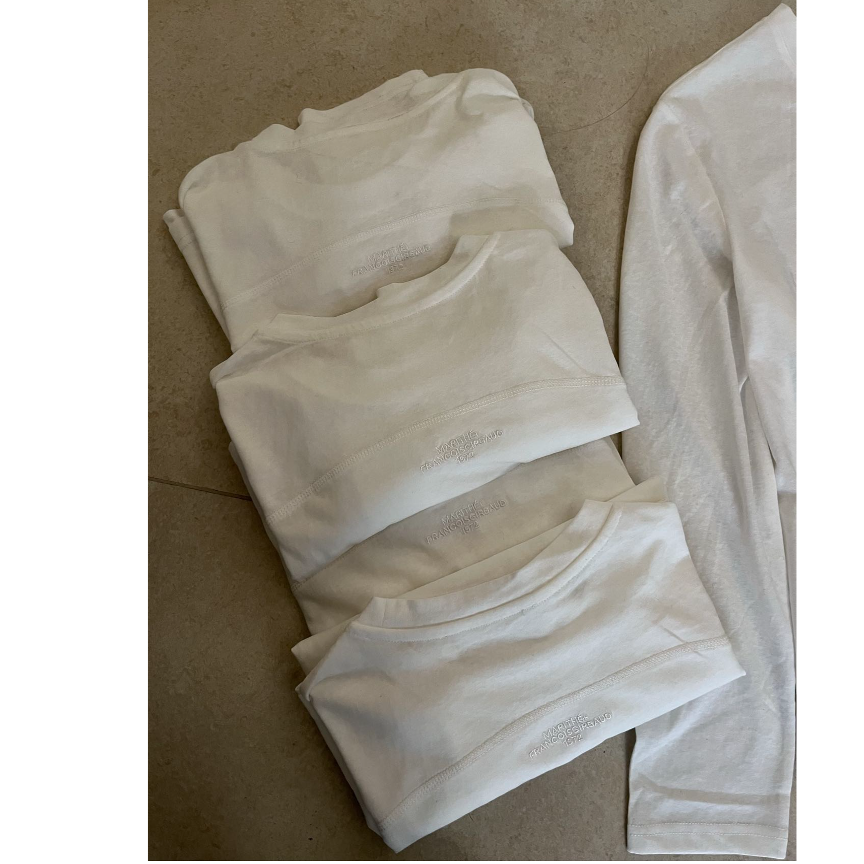 【26春款】长袖刺绣显瘦雪花棉圆领T恤休闲简约极简风