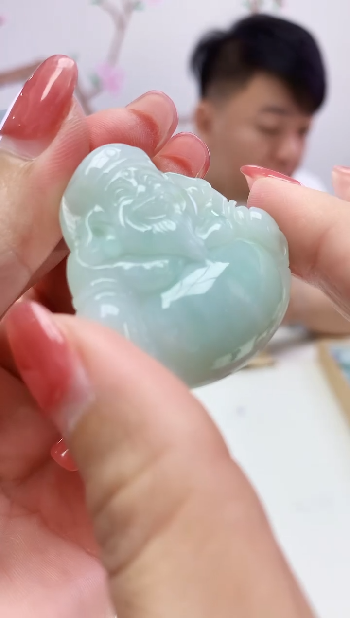 定制翡翠未镶嵌026xm-毛货财神24