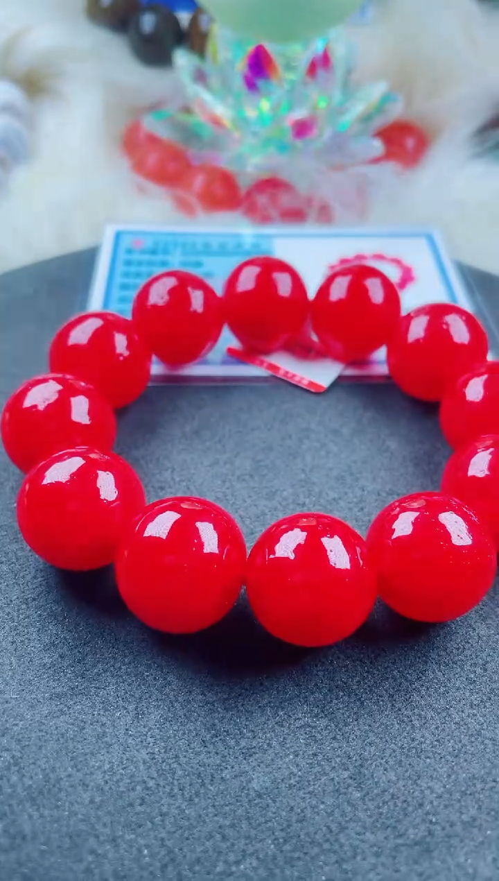 玛瑙/玉髓手串未镶嵌血红景天玛瑙手串卡20