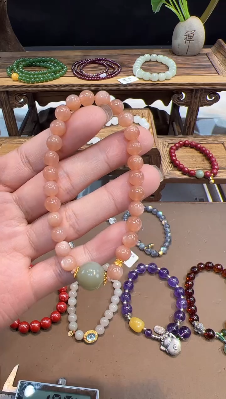 【闪购商品】长石手链未镶嵌@@手饰