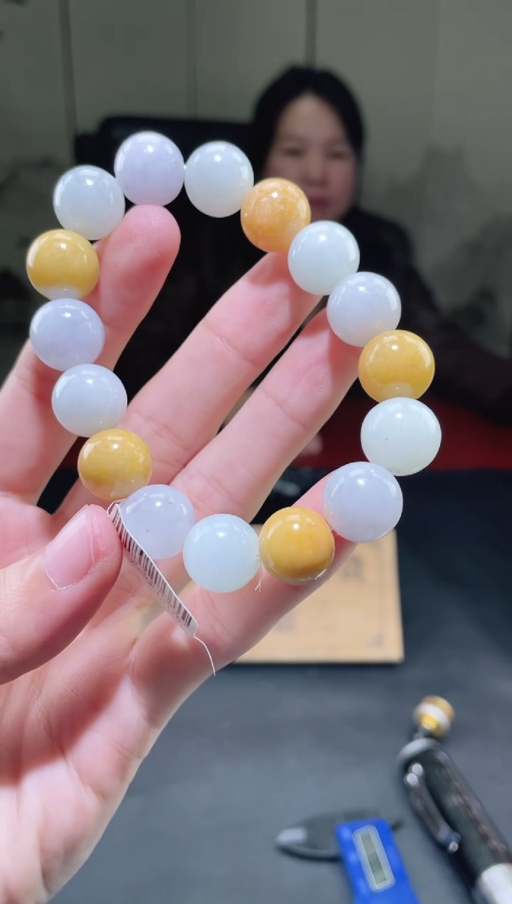 未镶嵌定制翡翠珠串 拍一发一