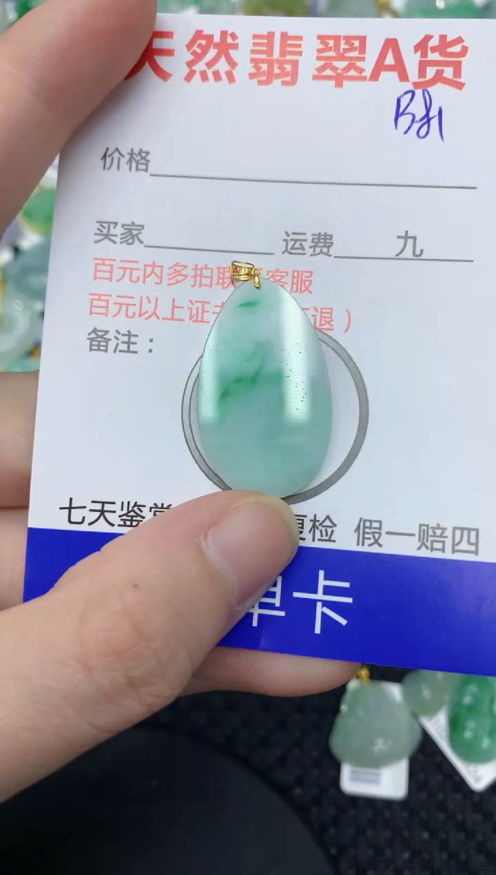 【闪购商品】翡翠颈饰18K金镶嵌11111111111