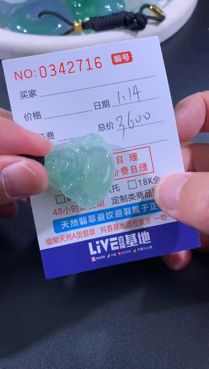 【闪购商品】翡翠颈饰未镶嵌天然A货翡翠