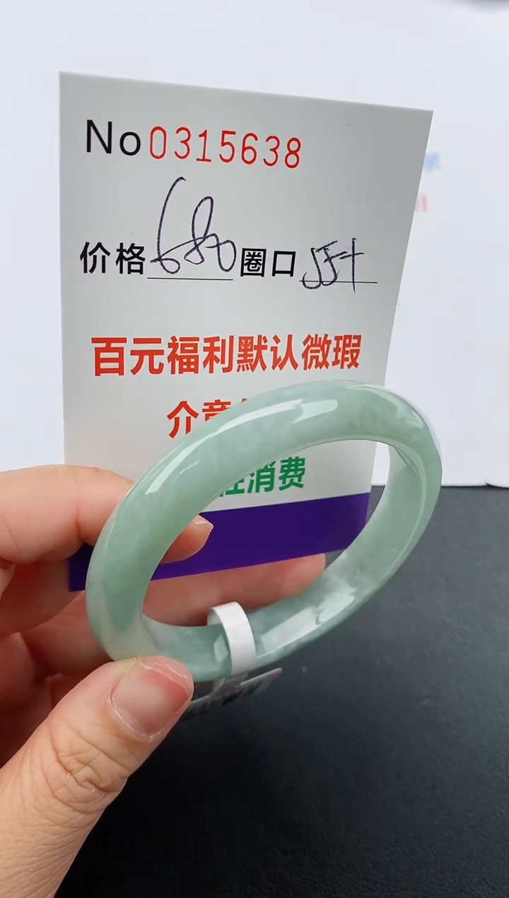 【闪购商品】翡翠手镯未镶嵌天然A货翡翠0315638