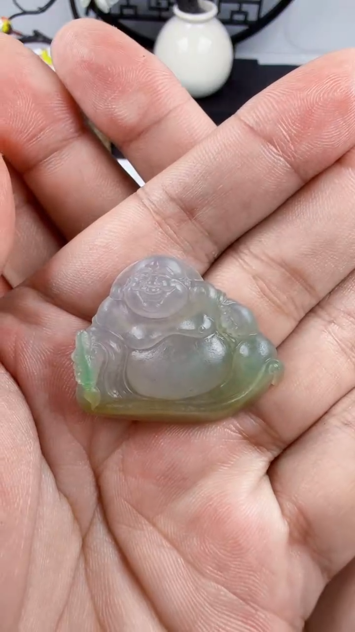 定制翡翠未镶嵌天然翡翠A货佛公