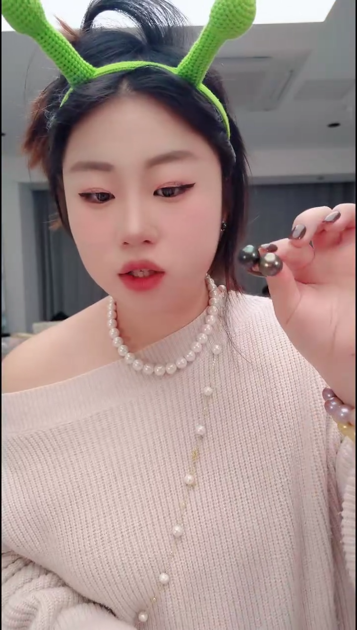 颈饰未镶嵌淡水珍珠2635双珠