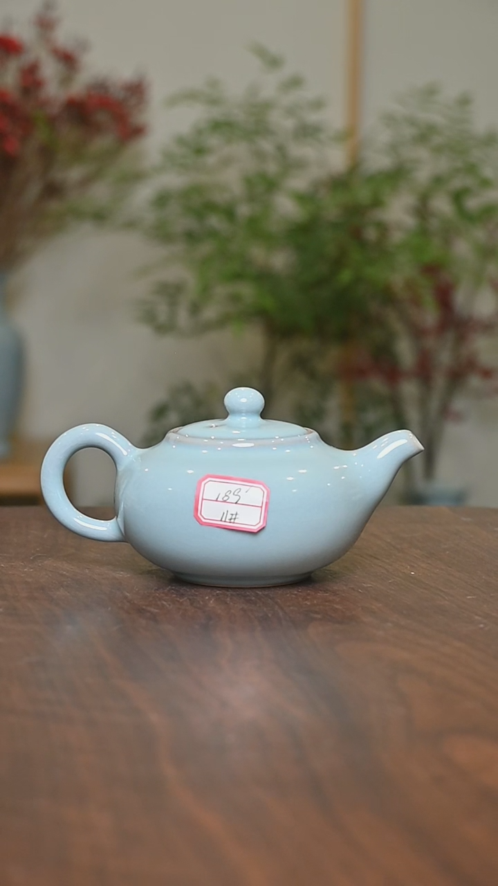 【闪购商品】其他11#微瑕天青釉朱家汝窑仿古壶260毫升