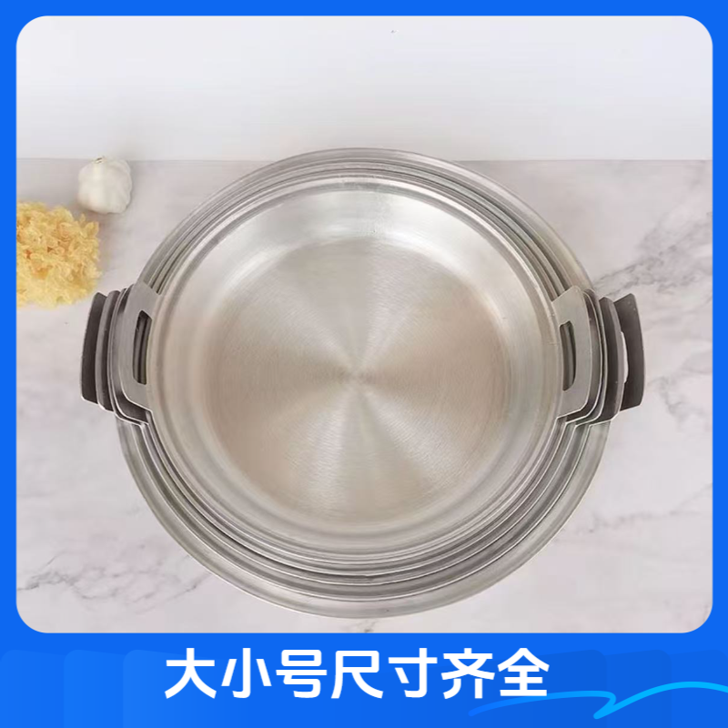 升级款免开锅双层加厚纯铝老式平底锅煎锅烙饼锅不粘锅燃气灶适用