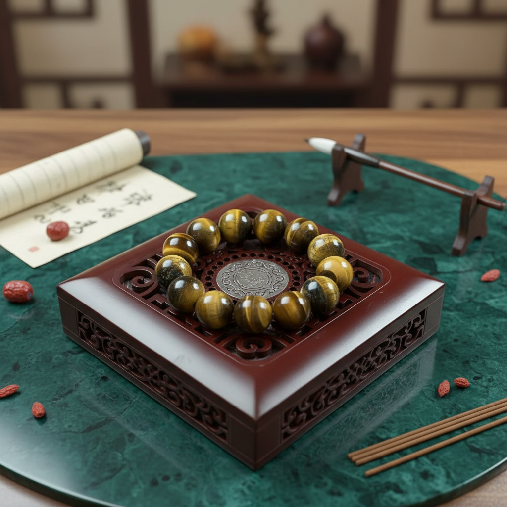 虎睛石带猫眼圆形 卡16