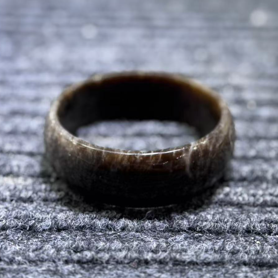 和田玉 且末老红糖手镯 礼品 送给亲戚朋友 镯子手工