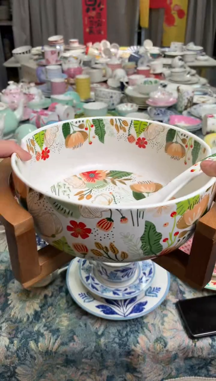 【闪购商品】瓷片陶瓷原单CC062餐具1个+勺子