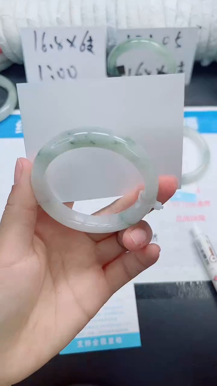 石英质玉手镯未镶嵌b194-圈口56