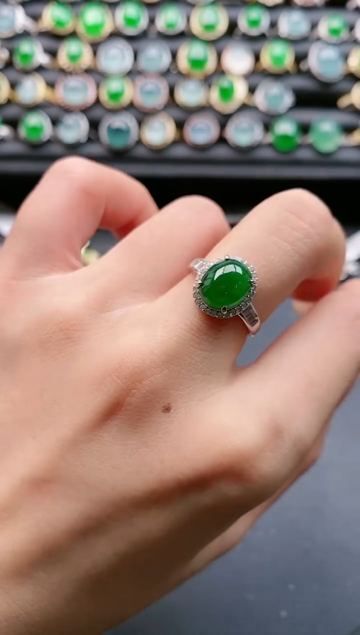 【闪购商品】翡翠戒指银S925镶嵌11111111