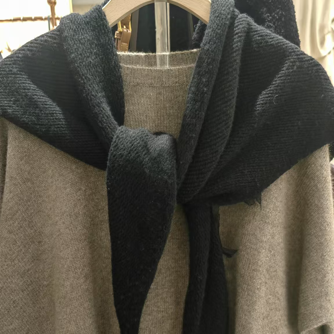 内蒙古羊绒羊毛围巾丝巾