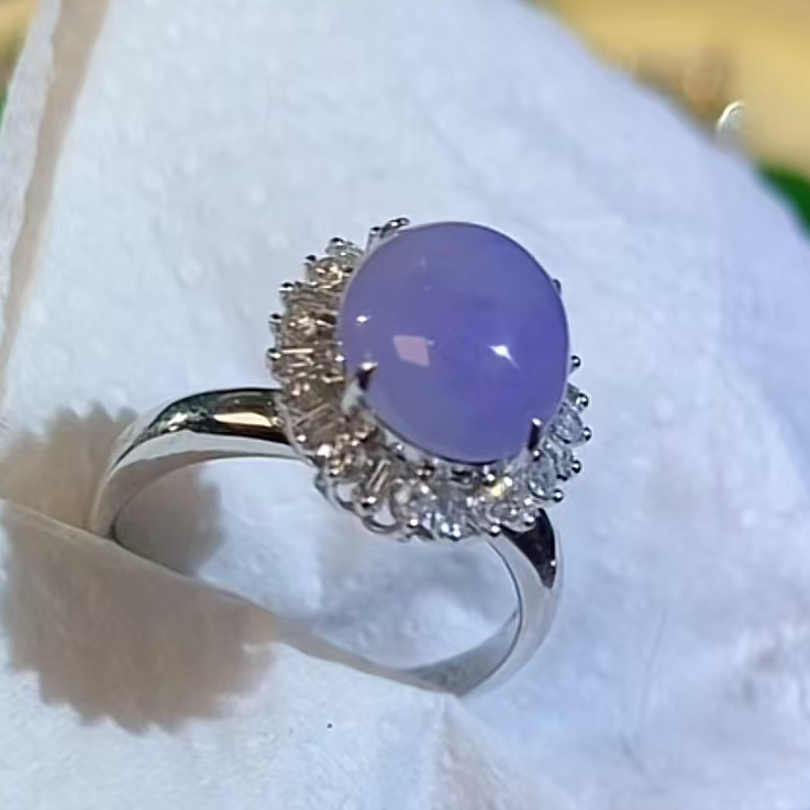 缅甸天然翡翠戒指