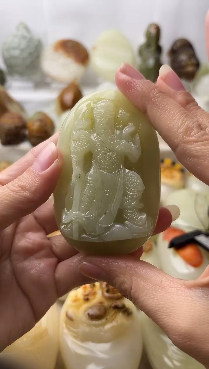 石材古青石棉纹正常不退换关公