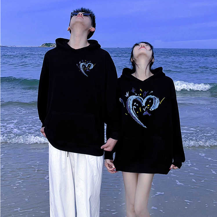 情侣装卫衣服2025新款春秋冬季外套装男女生高级感穿搭情人节礼物