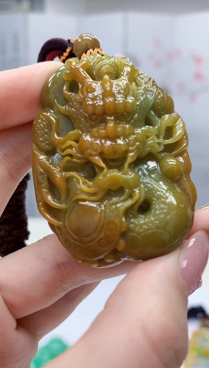 【闪购商品】定制翡翠未镶嵌4902jw-毛货挂件165